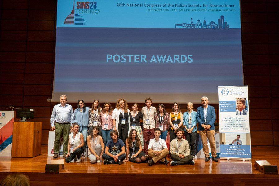 Anna Bertucci, Anna Mitola, and Matilde Reni awarded among the best posters at the Italian Society of Neuroscience Congress 2023